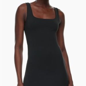 The group by Babaton black square neck dress